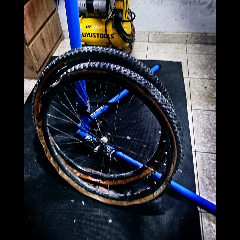 Maxxis Ikon EXO TR tanwall 29 in tubeless service — BikeLab Studio · Carlos Eduardo Ravello Joo