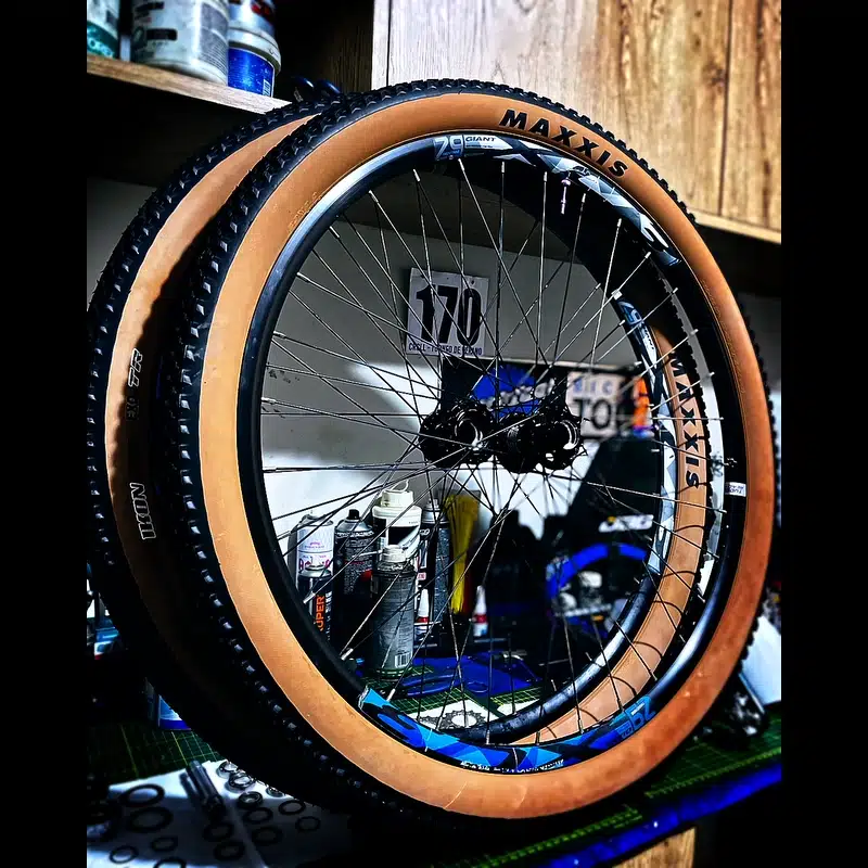 Maxxis Ikon tanwall on a Giant 29 wheel — BikeLab Studio · Carlos Eduardo Ravello Joo