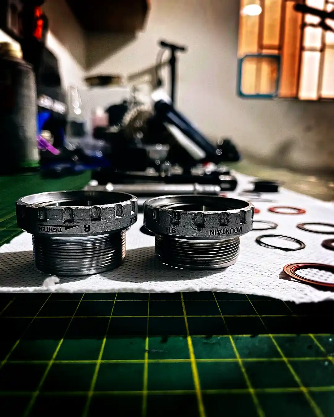 Caja de pedalier (BB) del cuadro en diagnóstico — BikeLab Studio · Carlos Eduardo Ravello Joo